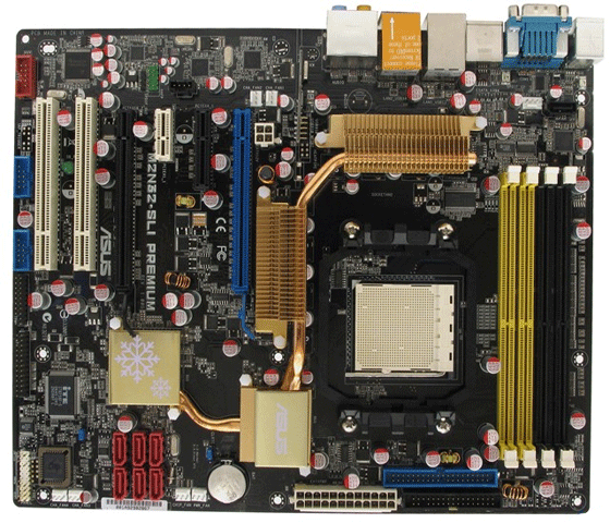 S-AM2 Asus M2N32-SLI Premium Vista ed.(RTL) SocketAM2 nForce590 SLI 2xPCI-E+2xGbL+1394 SATA RAID U133 ATX 4DDRII 