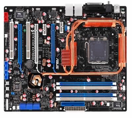 S-775 Asus Striker Extreme (nForce 680i SLI FSB1333 4*DDR2 2xPCIe-x16 2xGLAN 2*1394 ATX)