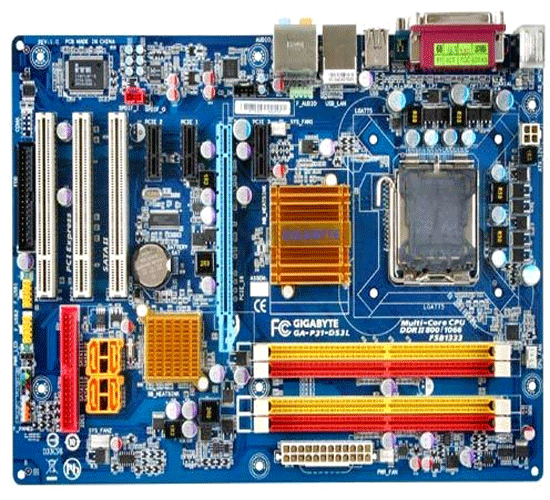 S-775 Gigabyte P31-DS3L (P31/ICH7 FSB1333 4*DDR2-800 PCIe-x16 8ch GLAN ATX)