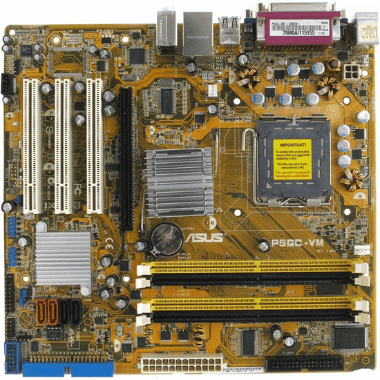 S-775 Asus P5GC-VM (i945GC/ICH7 FSB1066 4*DDR2 PCIe-x16 VGA 6ch GLAN uATX)
