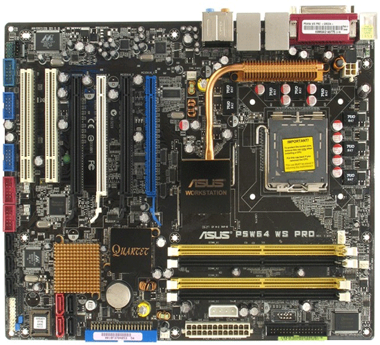S-775 Asus P5W64 WS PRO(975/ICH7 4xDDR2 4*PCIe-x16 8ch 2xGLAN eSATA ATX)